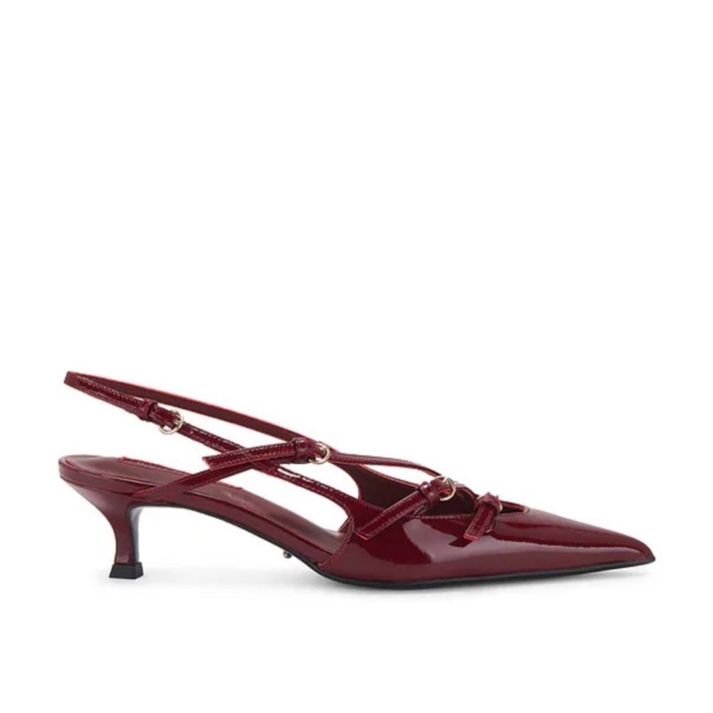 Tony Bianco Deep Red Patent Heels